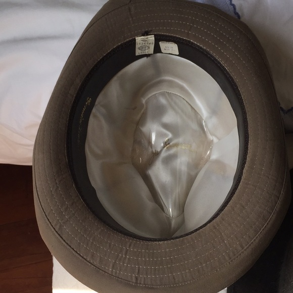 VTG leather hat with feathers - Picture 4 of 8